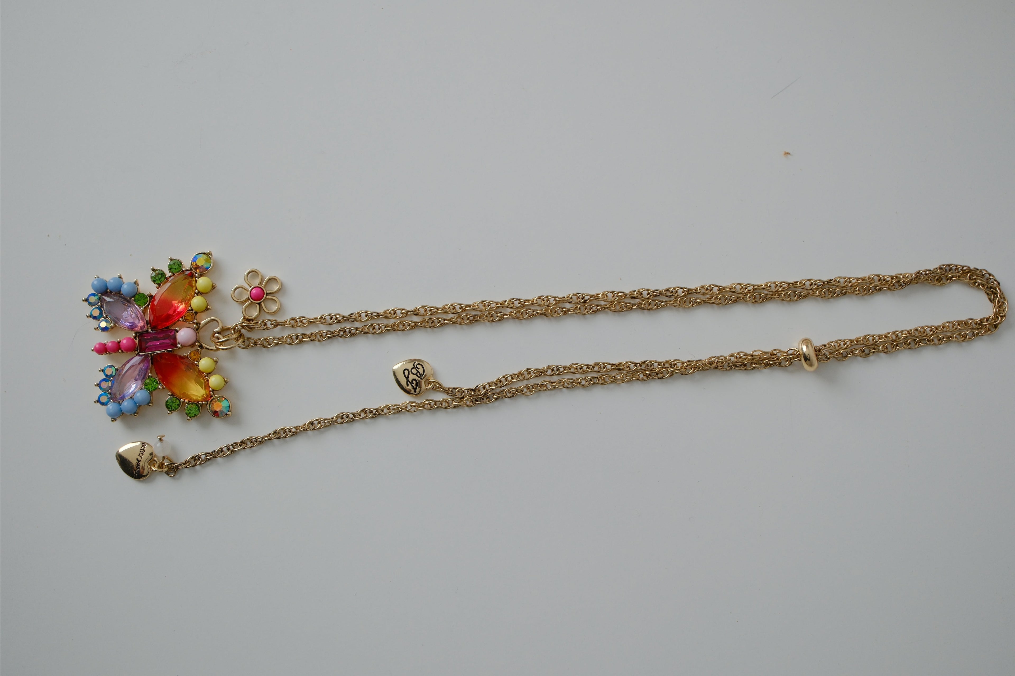 Betsey Johnson Love Fest Butterfly Necklace