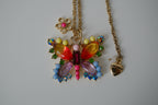 Betsey Johnson Love Fest Butterfly Necklace