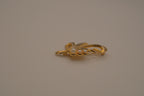 Vintage Damascene Gold and Silver floral spray brooch