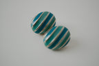 Sterling silver Oval stud earrings