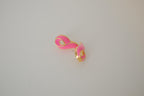 Vintage Pink enamel stud earrings