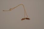 Vintage High heels stiletto Damascene pendant necklace