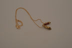Vintage High heels stiletto Damascene pendant necklace