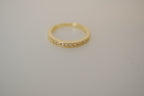 Sterling silver Gold plated half eternity ring