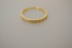 Sterling silver Gold plated half eternity ring