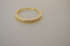 Sterling silver Gold plated half eternity ring