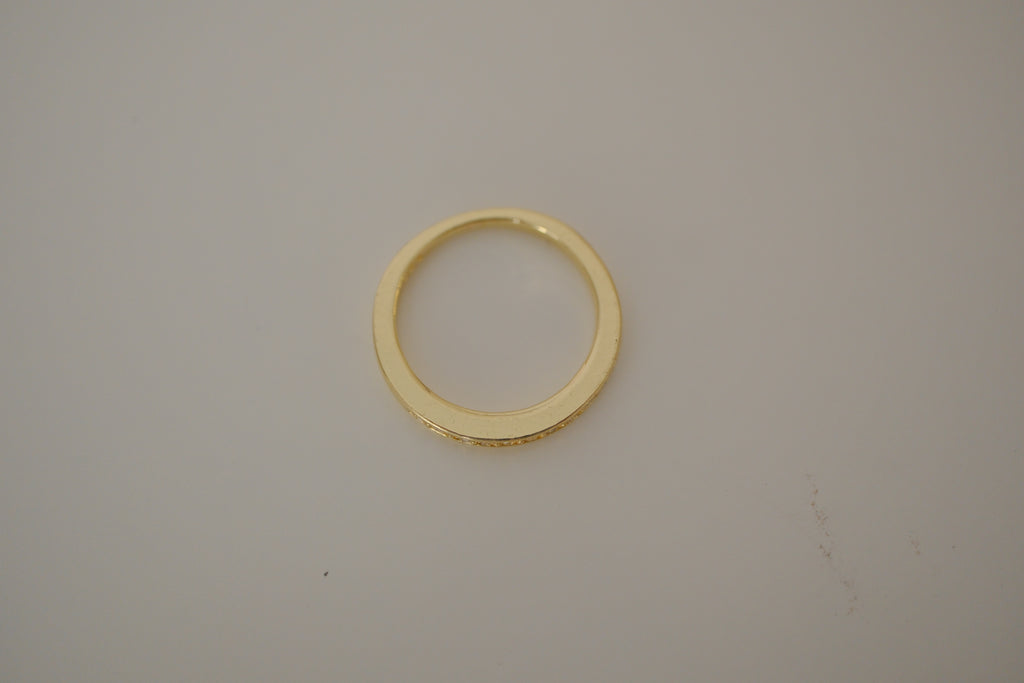 Sterling silver Gold plated half eternity ring