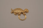 Vintage gold-toned turtle brooch