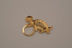 Vintage gold-toned turtle brooch