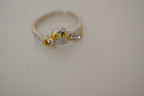 Two-tone owl ring