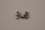 Vintage Antique silver rickshaw brooch