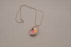 Vintage Medicine Wheel locket pendant necklace