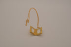 Vintage rectangular book locket pendant necklace with fligree border