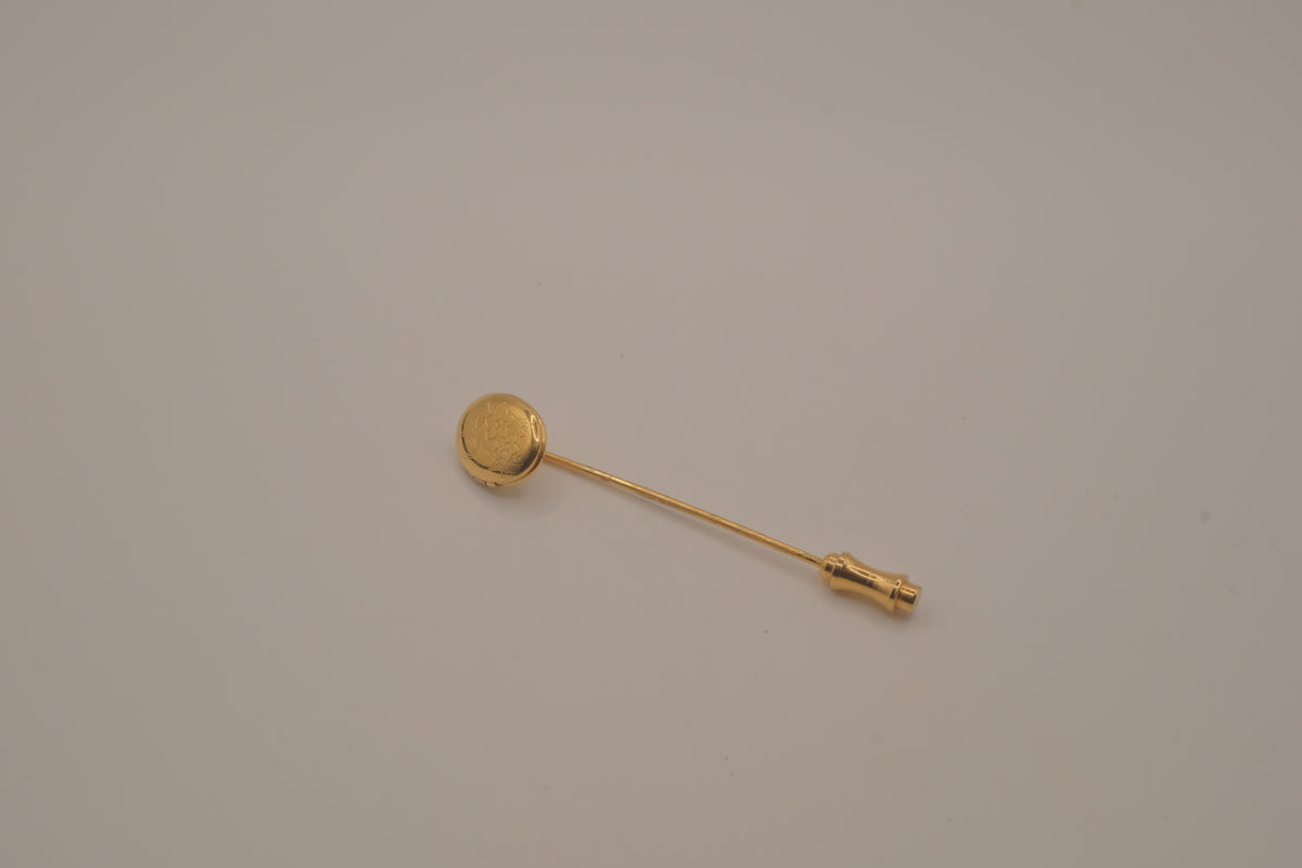 Vintage Floral locket Hat pin/lapel pin