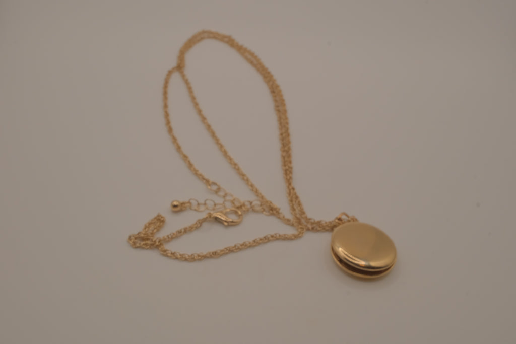 Vintage UN olive branch wreath locket necklace&nbsp;