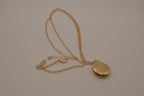 Vintage UN olive branch wreath locket necklace&nbsp;