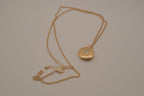Vintage UN olive branch wreath locket necklace&nbsp;