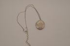 Vintage oval picture locket necklace