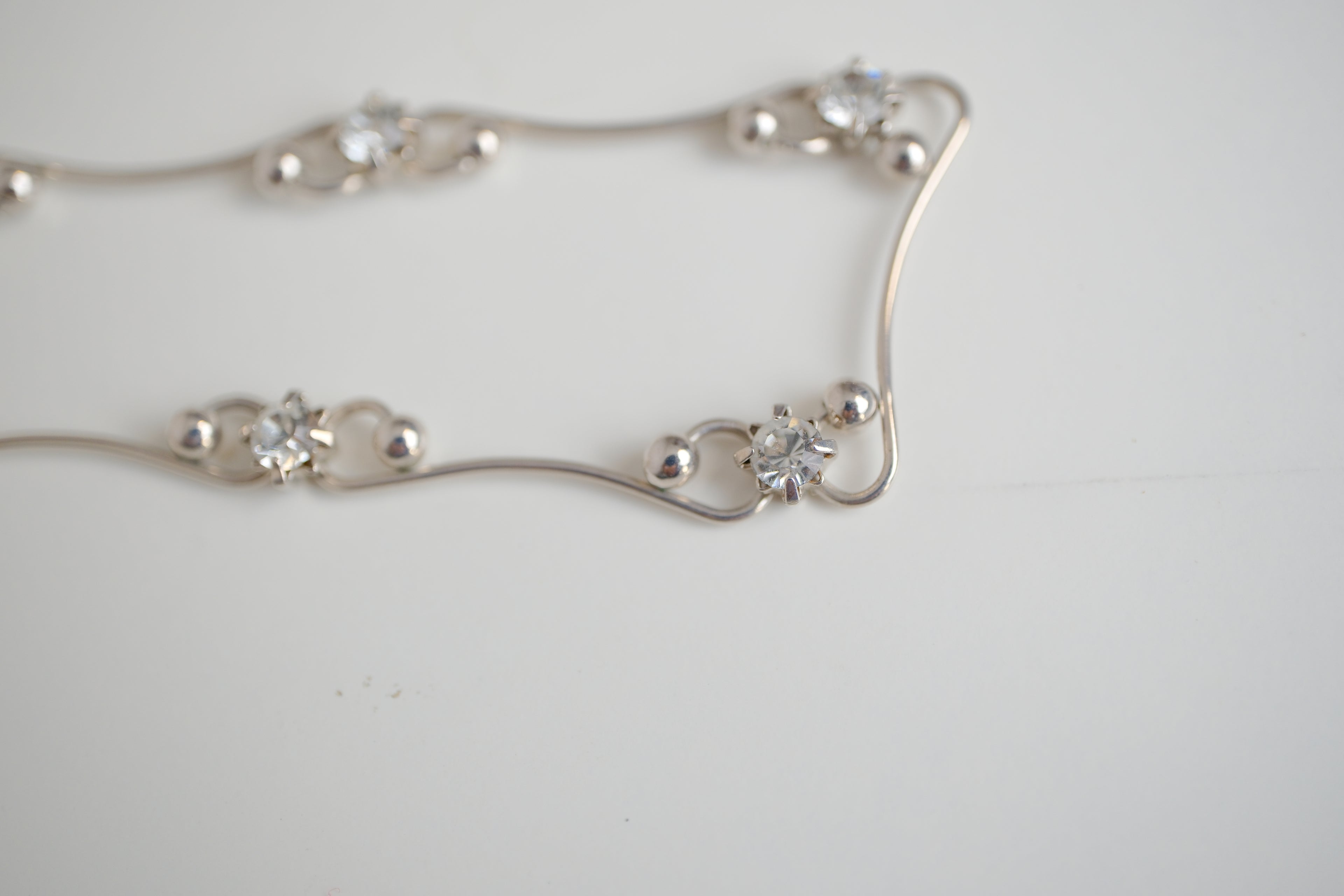 Dainty silver choker
