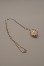 Vintage oval engrace locket necklace