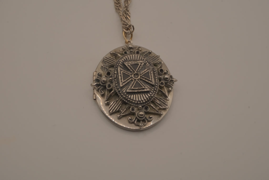 Antique Victorian-style locket necklace