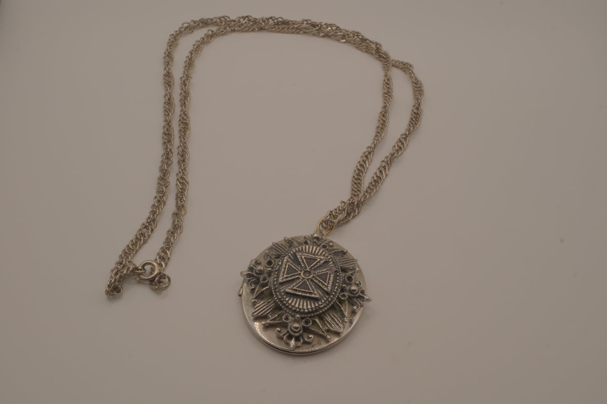 Antique Victorian-style locket necklace