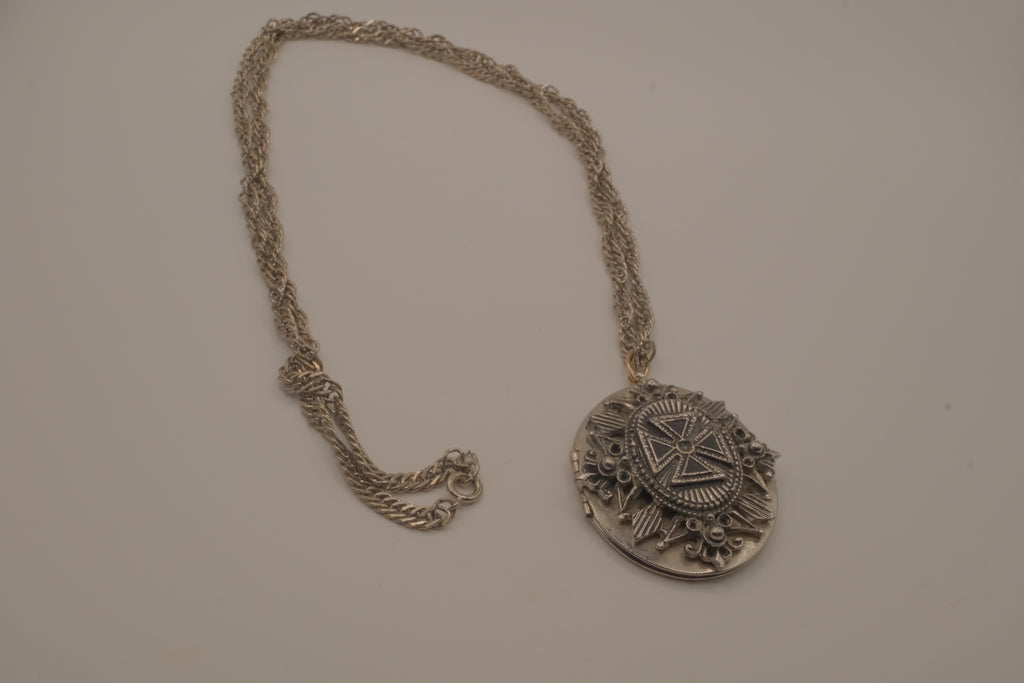 Antique Victorian-style locket necklace