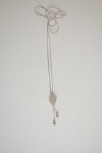 Crystal lariat-style bolo necklace