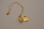Vintage cameo locket necklace