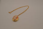 Vintage cameo locket necklace
