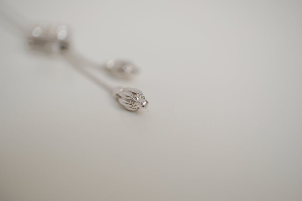 Crystal lariat-style bolo necklace