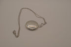 Vintage butterfly floral locket necklace