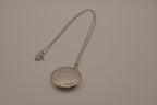 Vintage butterfly floral locket necklace