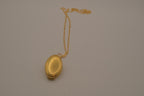 Vintage Gold Floral multi-photo folding locket necklace