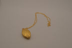 Vintage Gold Floral multi-photo folding locket necklace
