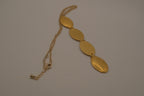 Vintage Gold Floral 4-photo folding locket necklace