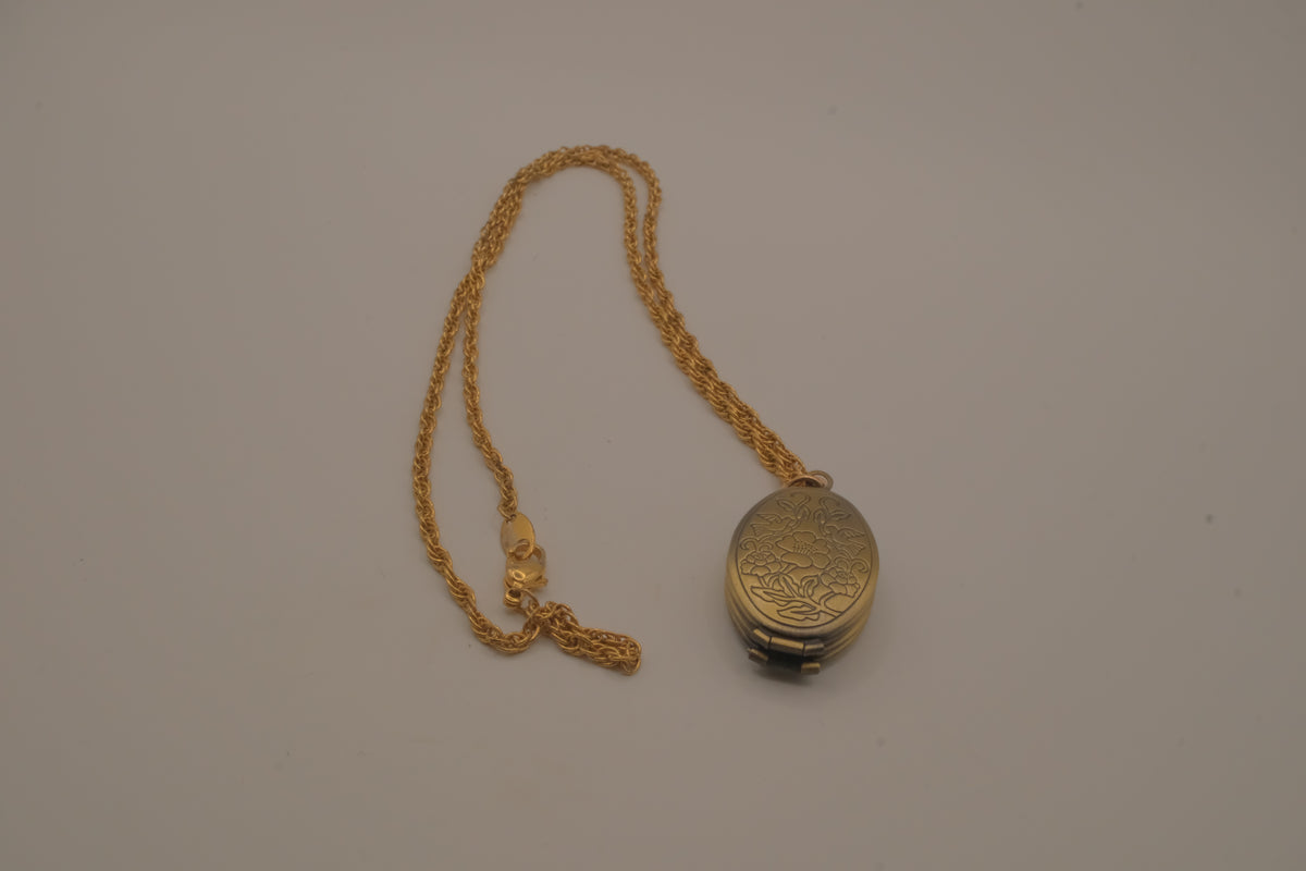 Antique bronze multi-photo expanding locket necklace