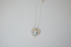 Vintage Blue Cameo pendant necklace