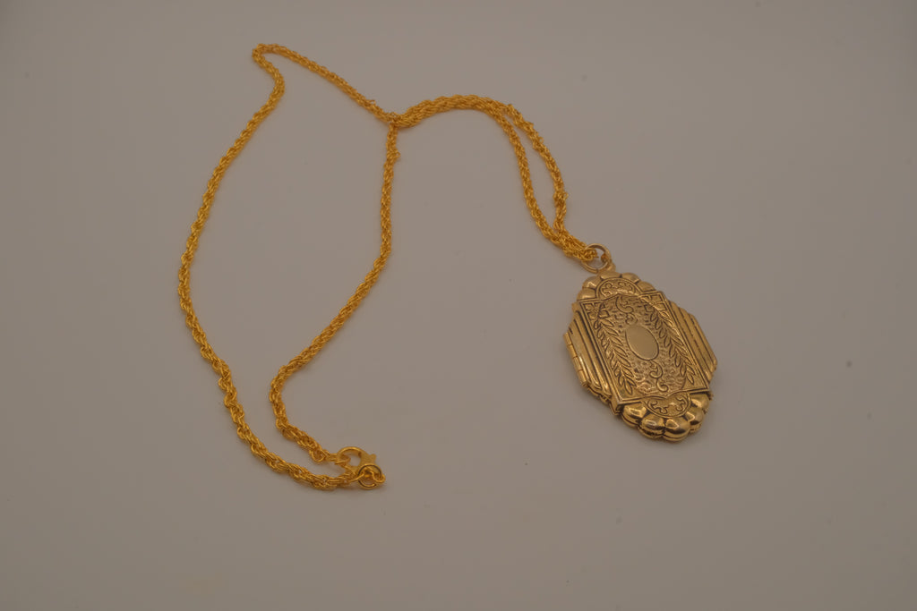 Vintage Art Deco locket pendant