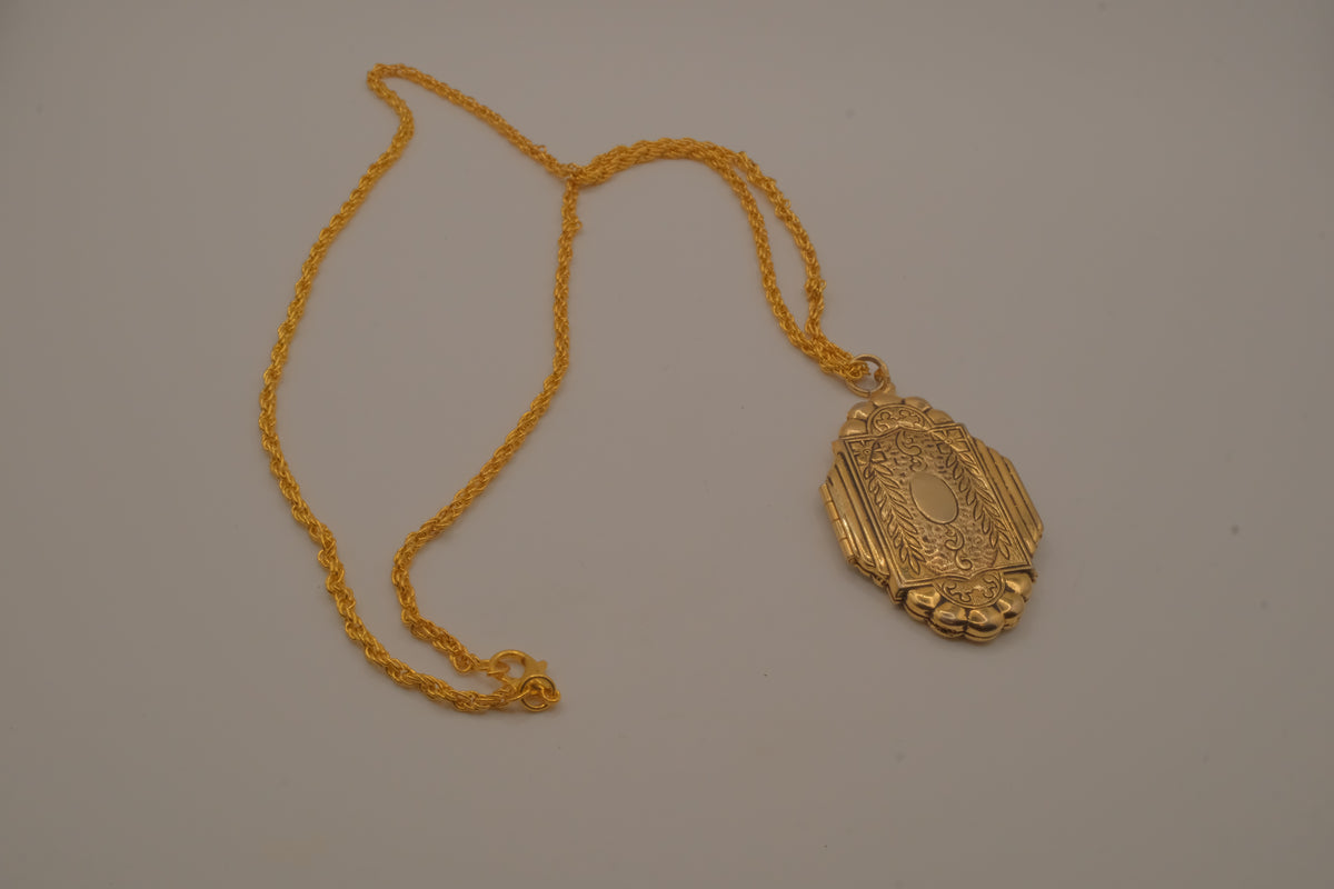 Vintage Art Deco locket pendant