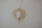 Vintage Blue Cameo pendant necklace