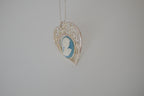 Vintage Blue Cameo pendant necklace