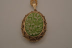Vintage Vanda solid perfume locket necklace