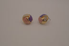 Vintage Dome style geometric stud earrings
