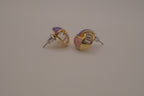 Vintage Dome style geometric stud earrings