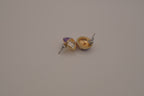 Vintage Dome style geometric stud earrings