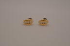 Vintage "peas in a pod" stud earrings