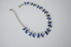 Silver-tone Abalone shell Butterfly link bracelet