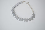 Silver-tone Abalone shell Butterfly link bracelet