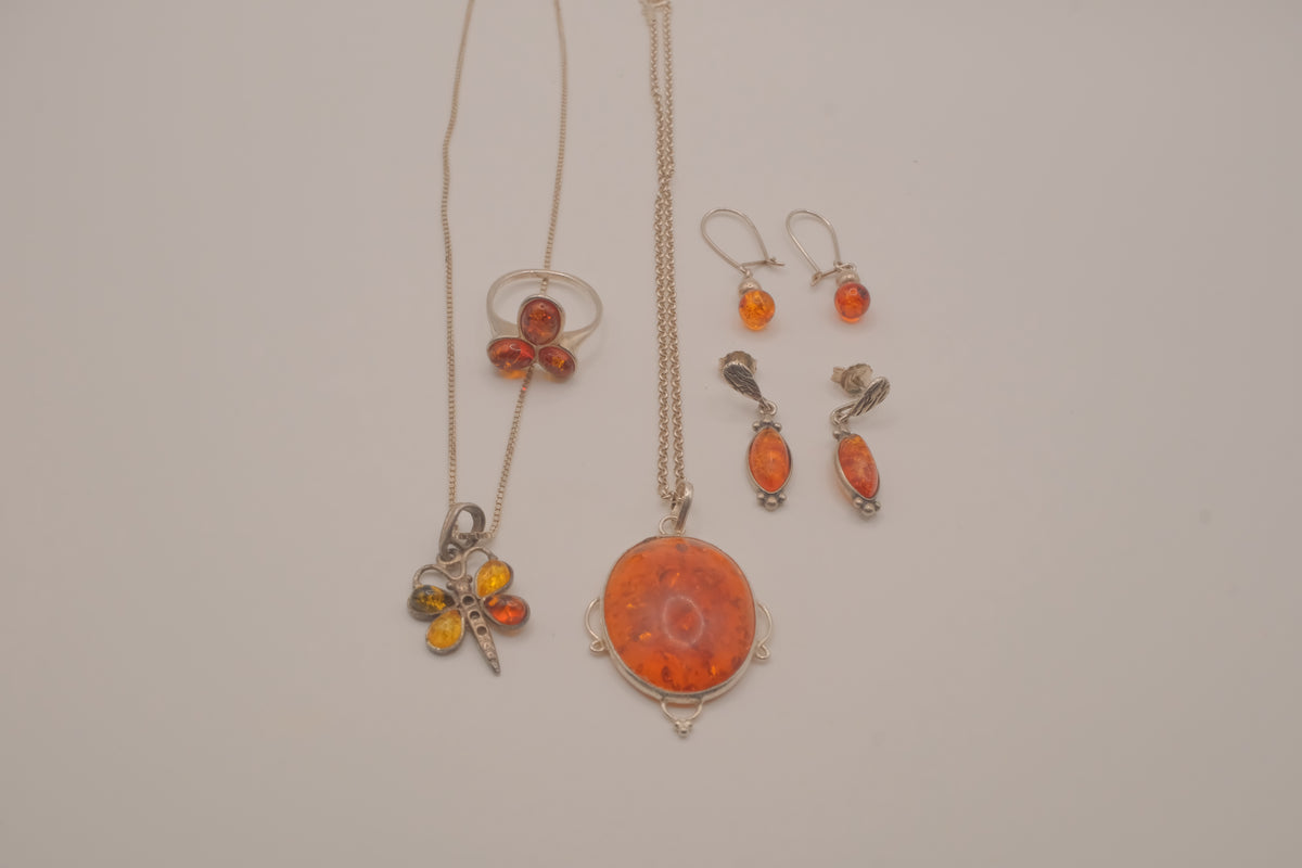 Whimsical Amber Jewelry bundle